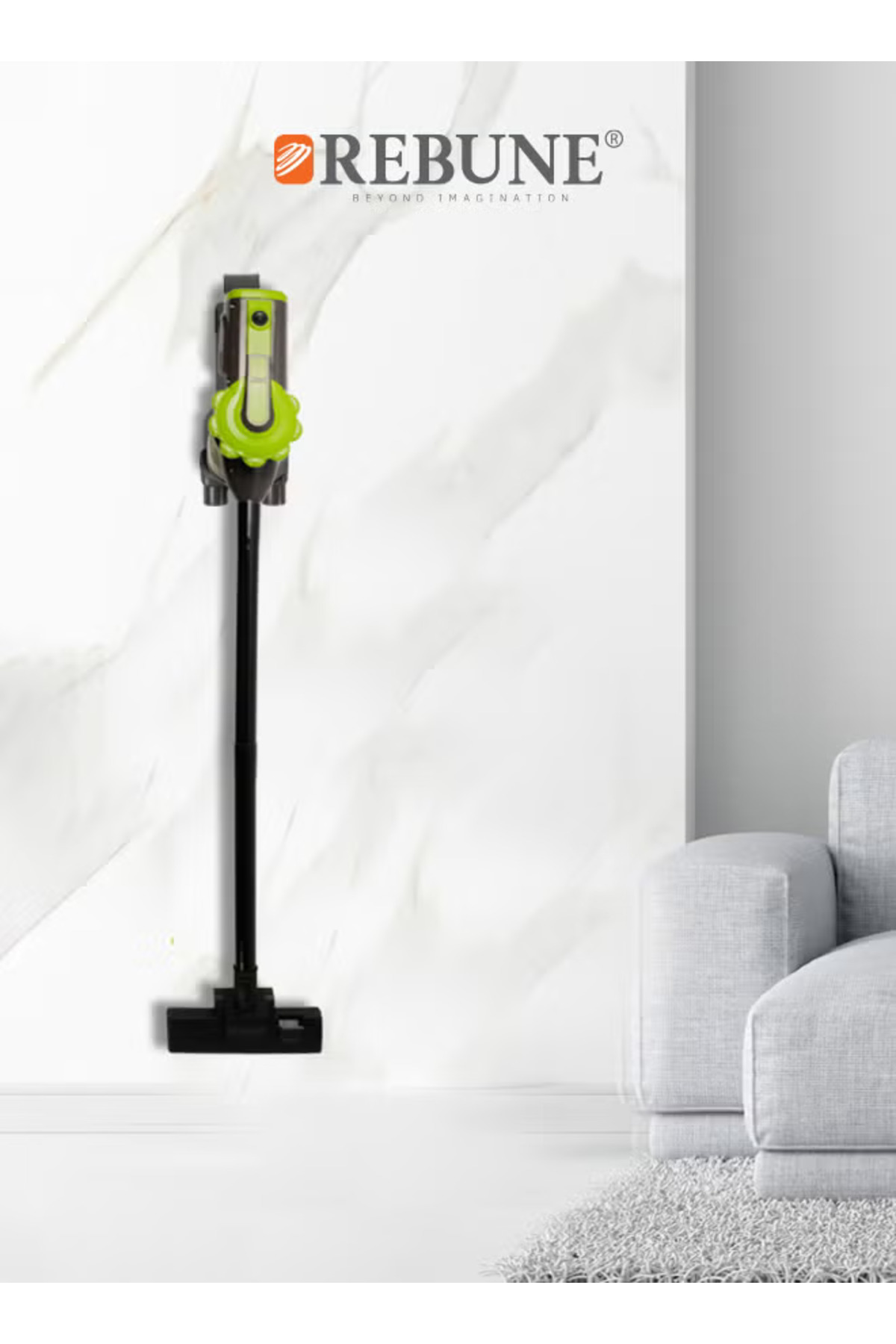 مكنسة كهربائية سلكية خفيفة الوزن 0.8 لتر 600 وات RE-9-022 أخضر/أسود