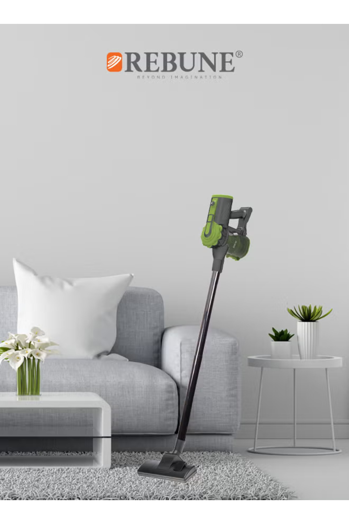 مكنسة كهربائية سلكية خفيفة الوزن 0.8 لتر 600 وات RE-9-022 أخضر/أسود