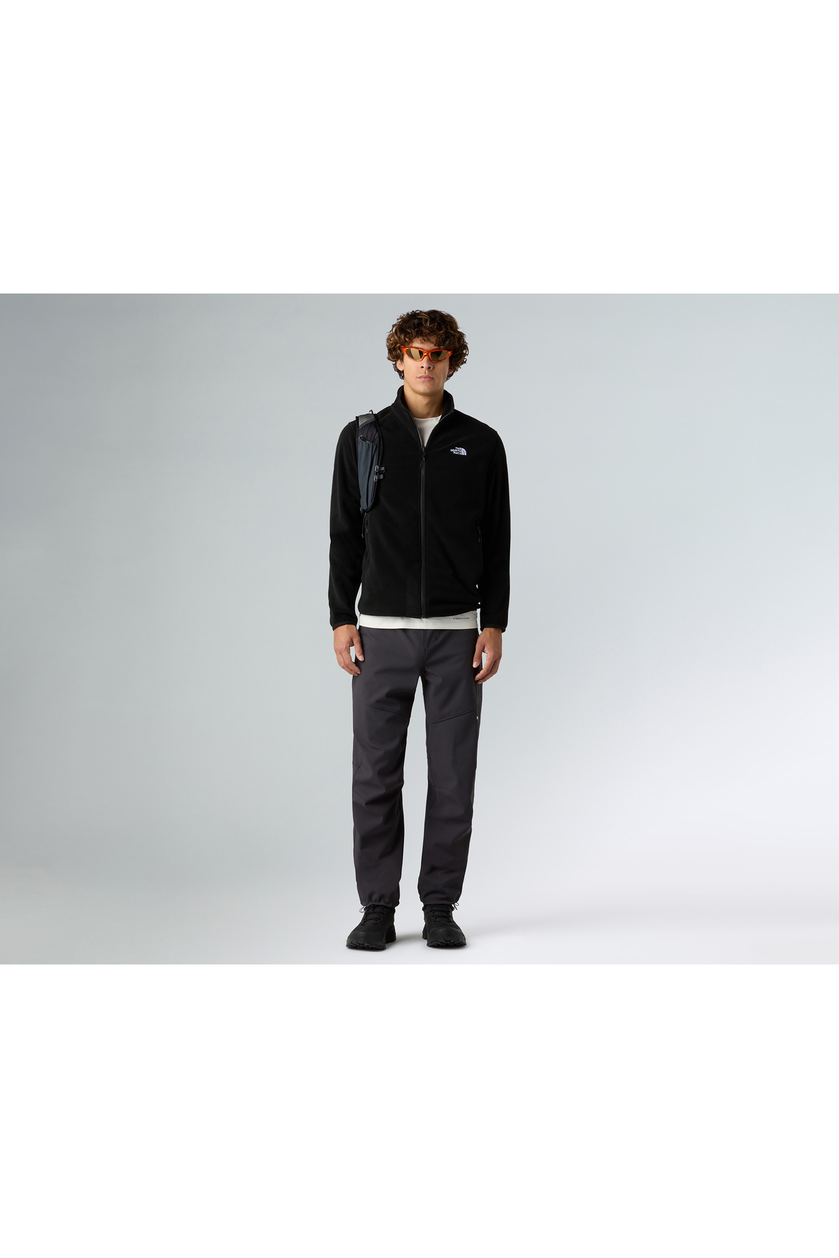 Full Zip Tam Fermuarlı Günlük Kullanıma Uygun Kışlık Polar Sweatshirt Renkli — مشکی TNFWNTRSWEAT-FZ0.1 — تصویر 6 از 6