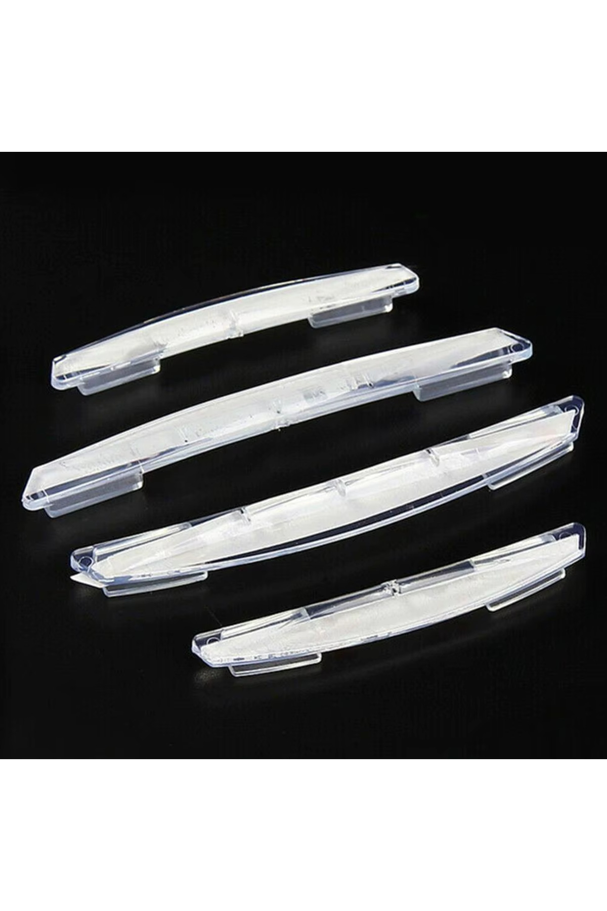 Microcase 4'lü Kapı Kenar Koruma Universal Darbe Önleyici Sportif Tampon Seti Şeffaf AL5362