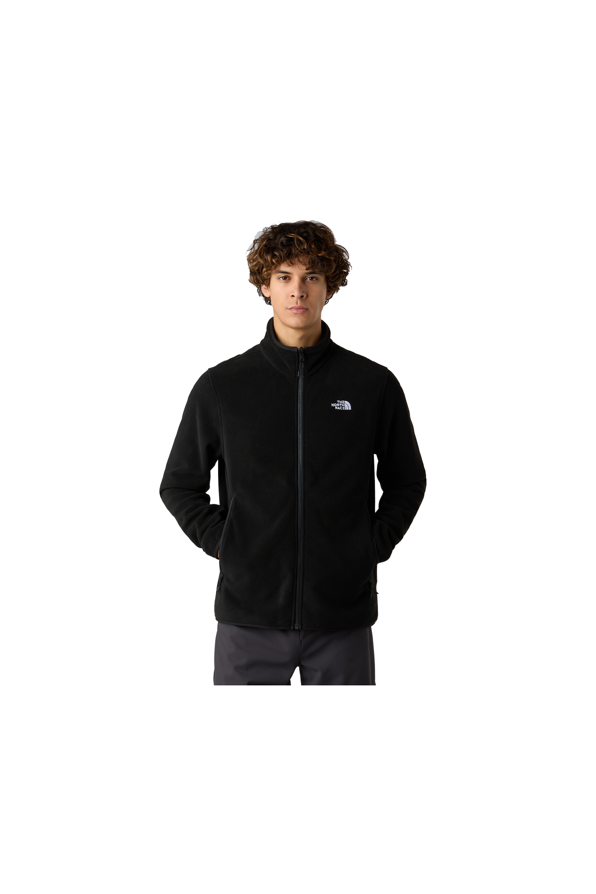 Full Zip Tam Fermuarlı Günlük Kullanıma Uygun Kışlık Polar Sweatshirt Renkli — مشکی TNFWNTRSWEAT-FZ0.1 — تصویر 3 از 6