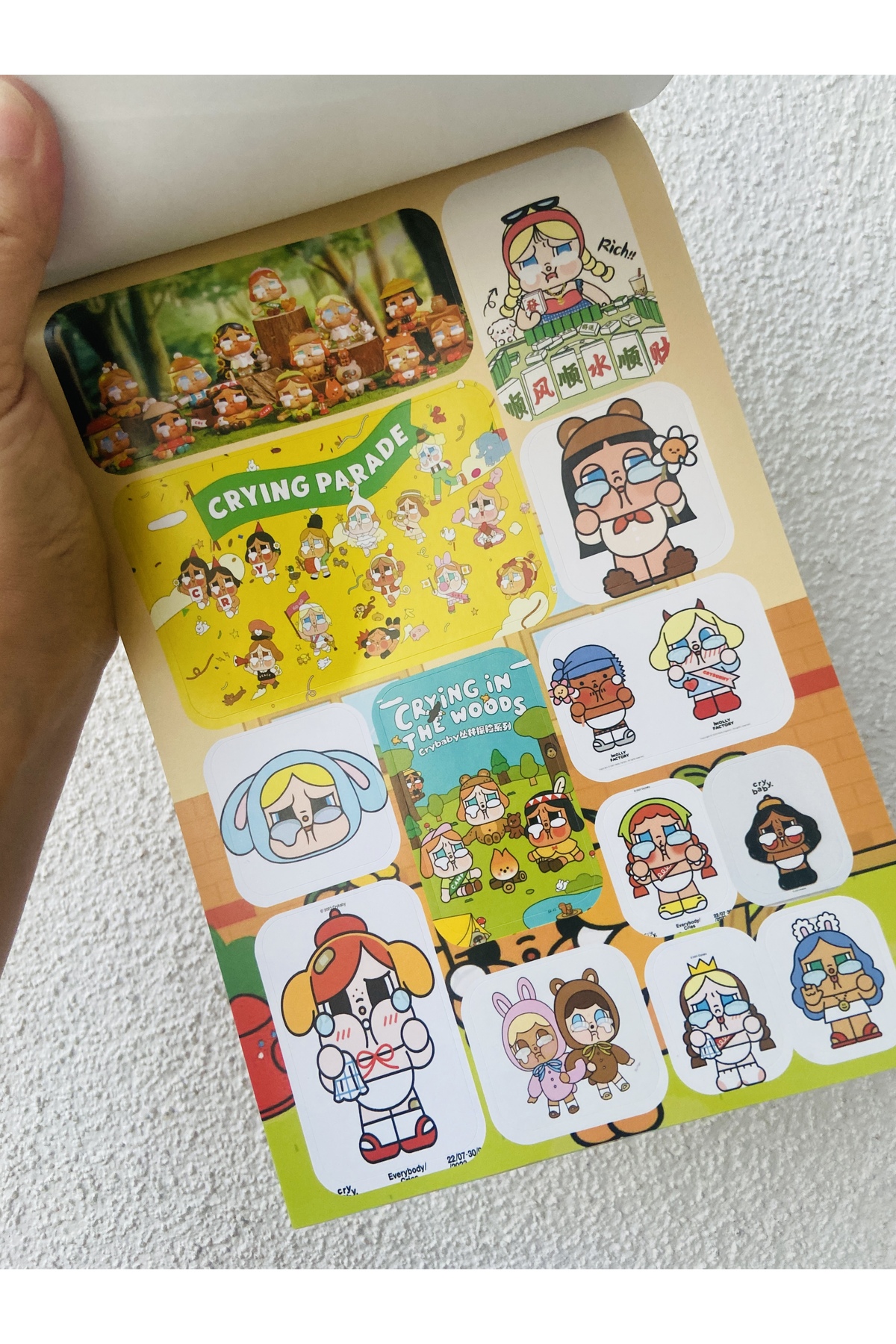 synshop Cry Baby Ağlayan Bebek Sticker Etiket Çıkatma Defteri Albümü 16 Sayfa 208 adet fotoğrafı 4 (önizleme)