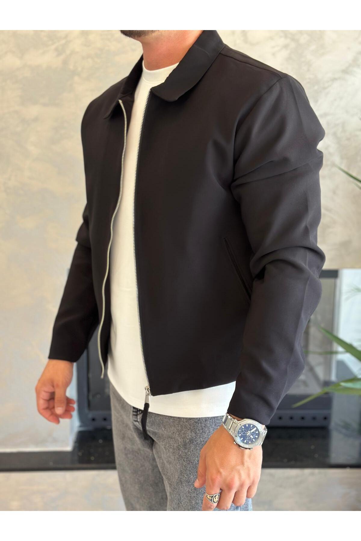 ECARTS  Erkek Regular Fit İnce Ceket Siyah Eca029 - Görsel 2