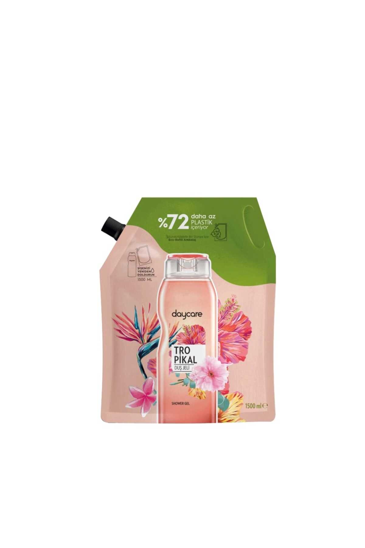 Daycare Tropikal Duş Jeli Yedek Dolum Paketi 2x1500 ml (3000 ml