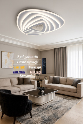 Lucent Avize Lucent Modern İç Dalga Desen Plafonyer Avize