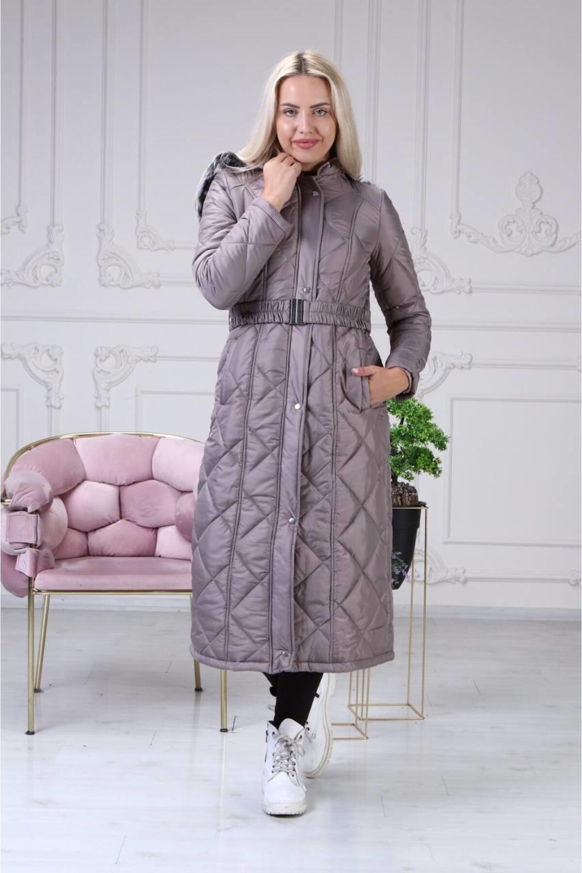 GLR&GYM ENDER BÜYÜK BEDEN KADIN TESETTÜR ARABOY İÇİ ELYAFLI ŞİŞME MONT