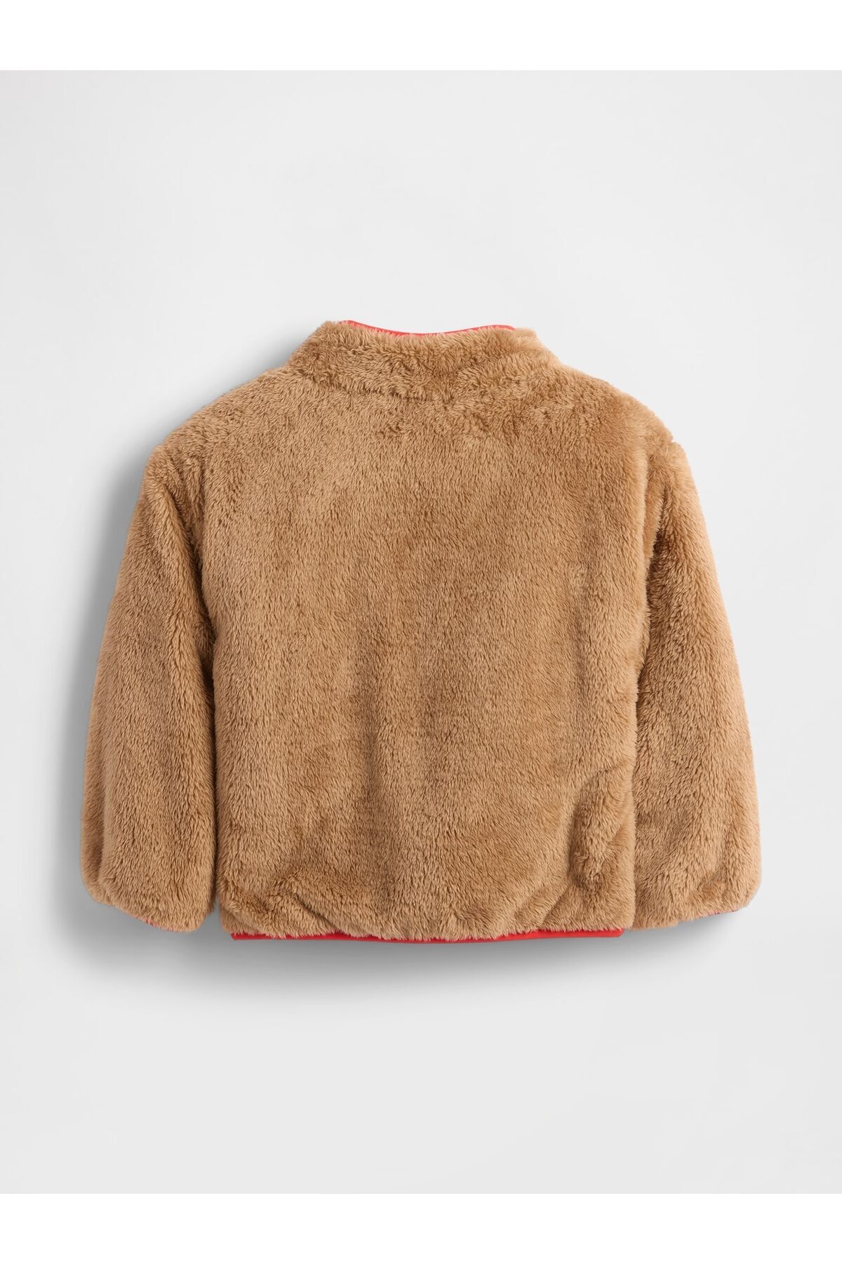 GAP Erkek Bebek Kahverengi Lightweight Sherpa Reversible Ceket fotoğrafı 2 (önizleme)