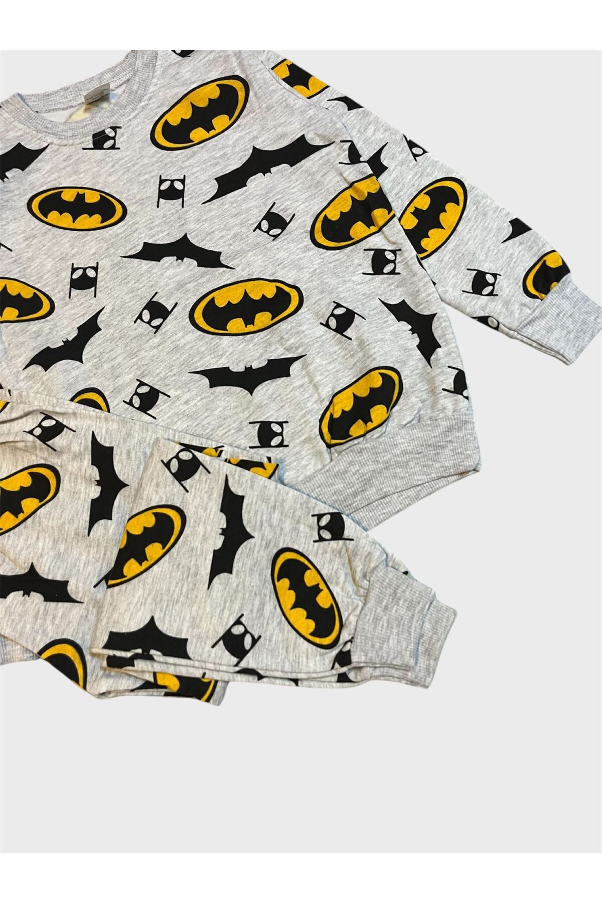 ALİŞ KİDS Erkek Çocuk Pamuklu Şardonlu Gri Uzun Kollu Kışlık Pijama Takımı fotoğrafı 2 (önizleme)