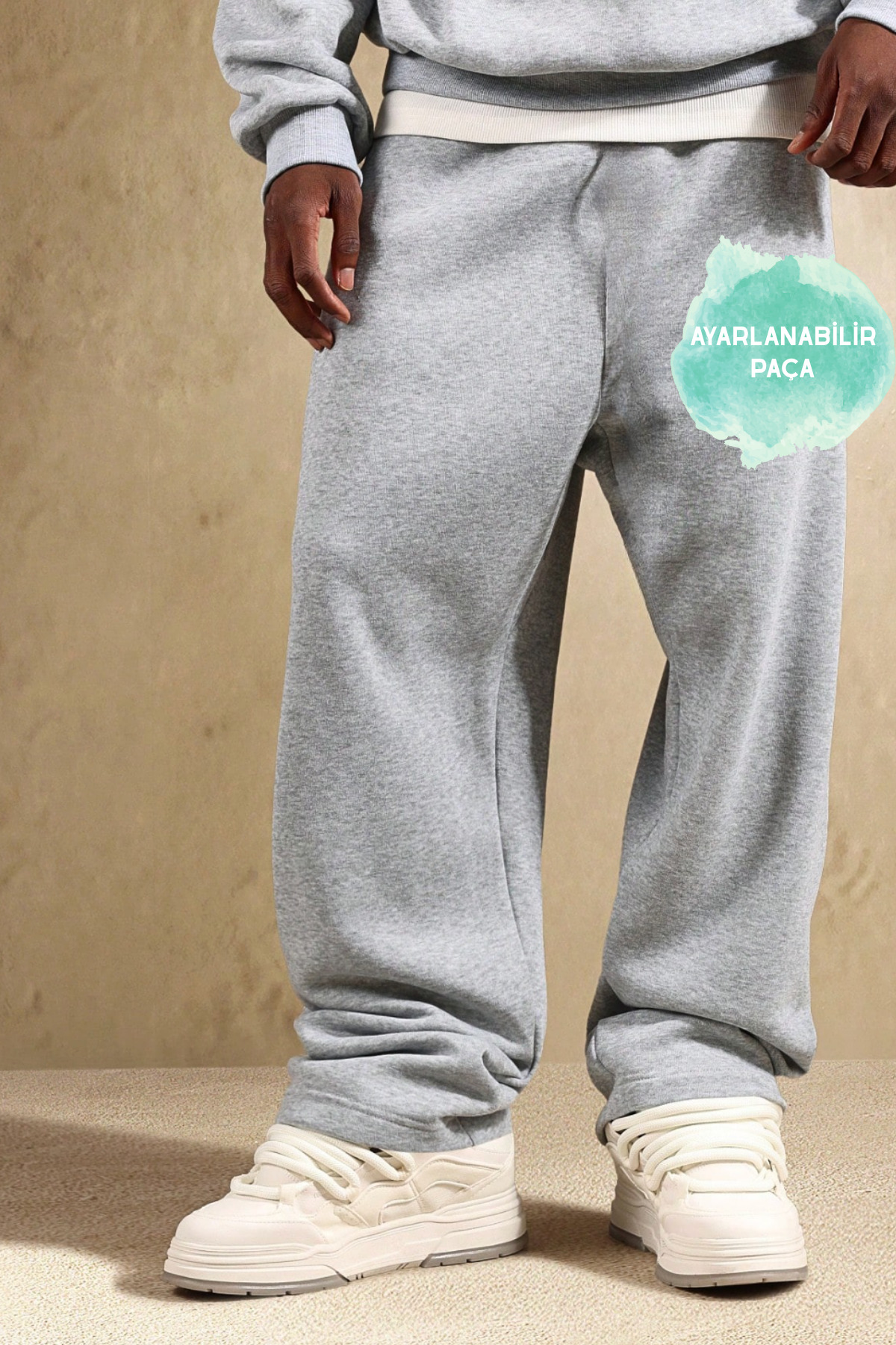 BSBSPOR Baggy Bol Kalıp; İster Jogger Paça İster Bol Düz Paça İçten Lastikli Erkek Kadın görsel 4