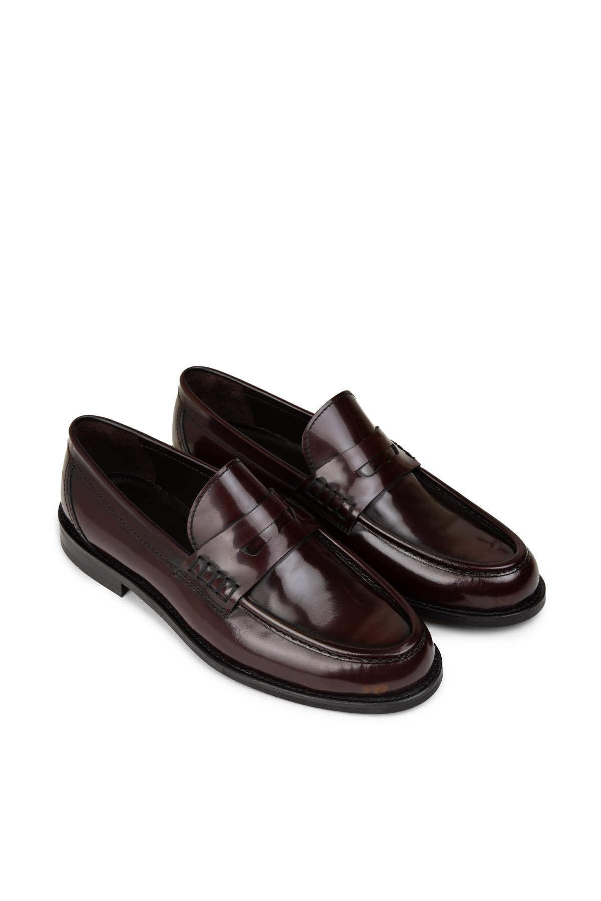 Deery Erkek Hakiki Deri Bordo Loafer Ayakkabı görsel 4