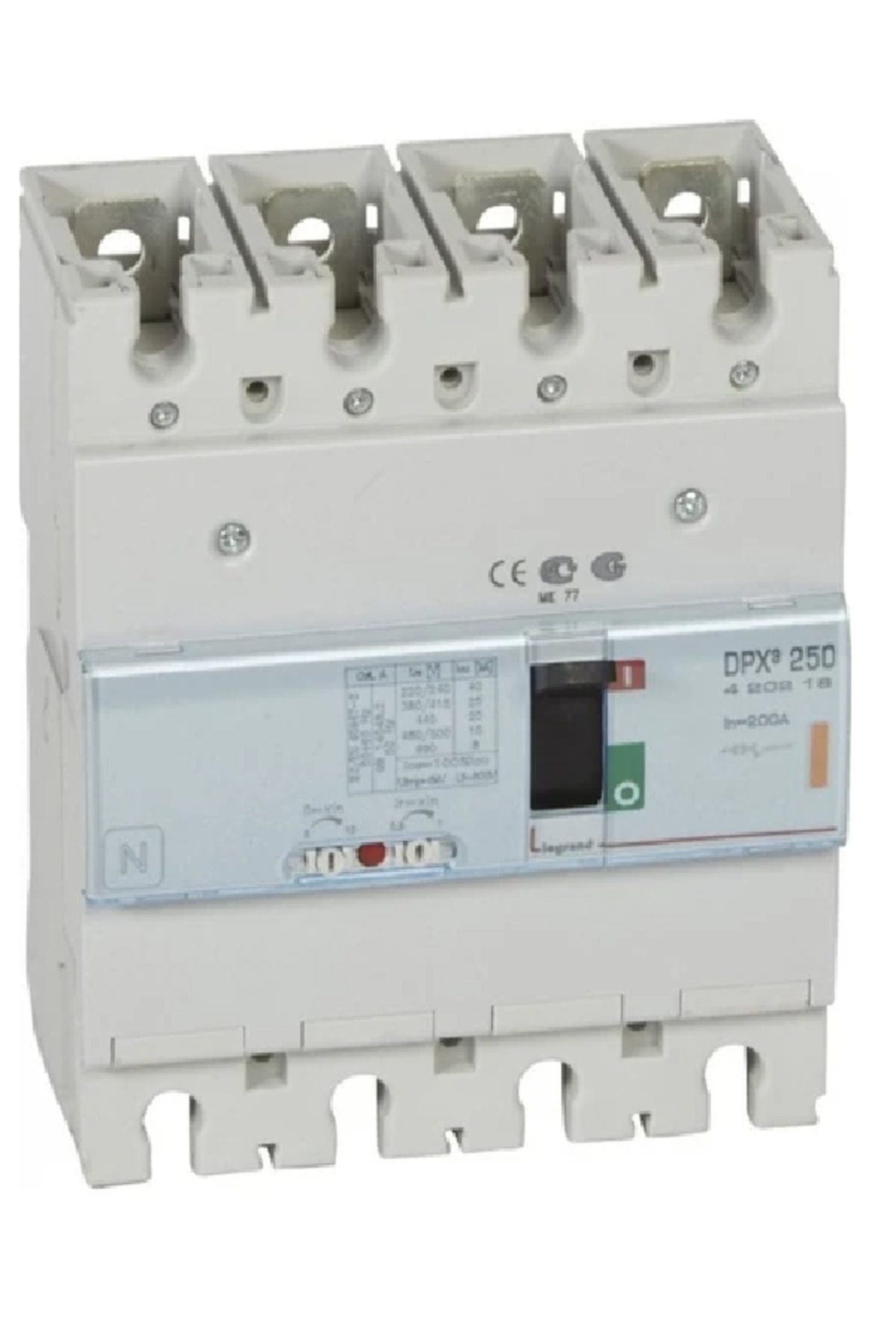 Legrand 420218 Dpx³ 250 200a 4 Kutuplu 25ka Ayar Sahalı Kompakt Şalter