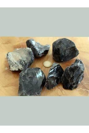 Siyah Obsidiyen (obsidyen)taşı Ham Parça YTM-2660