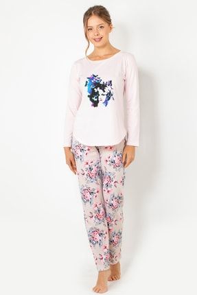 Kadın Pembe Soft Style -Pijama Takımı 002-000257