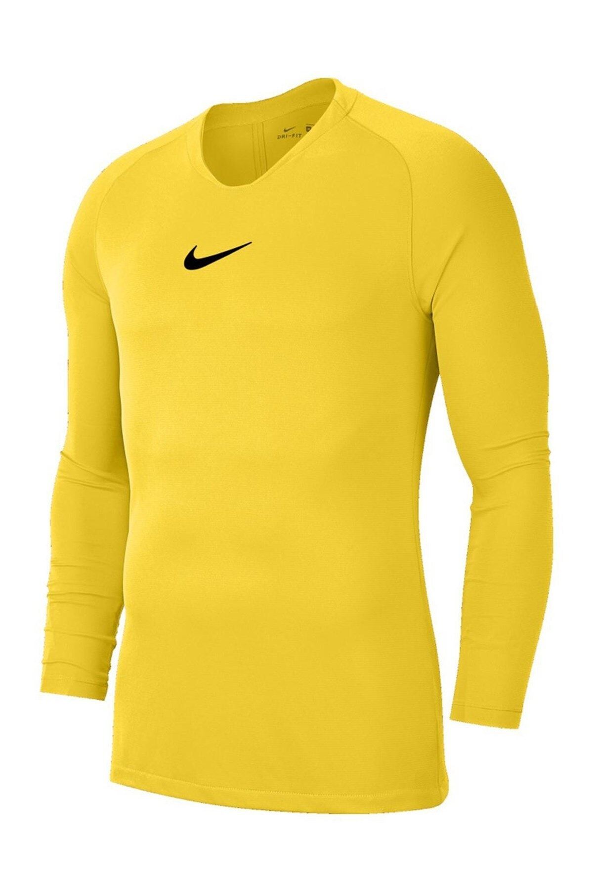 Yellow nike long top sleeve
