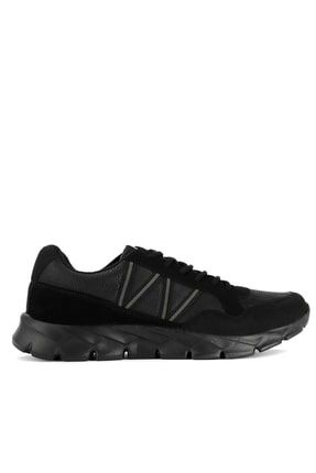 ADOPT NEW Büyük Beden Sneaker Erkek Ayakkabı Siyah Nubuk SA21RE018