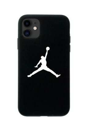 Iphone 12 Uyumlu Siyah Lansman Jordan Tasarımlı Dayanıklı Kılıf IP12-LJ03