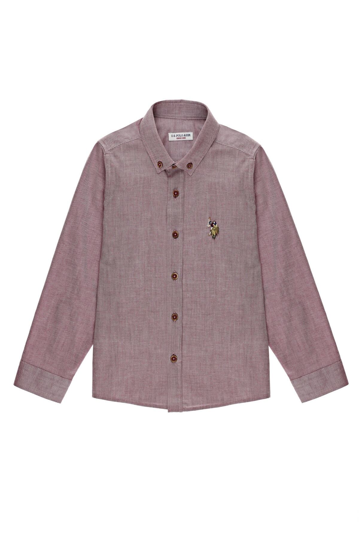 U.S. Polo Assn. Kırmızı Erkek Çocuk Gömlek — زرشکی G083SZ004.000.1271143