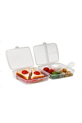 Çocuk Beslenme Kutusu, Şeffaf Kilitli Öğün Saklama Kabı, Lunchbox P918S5021