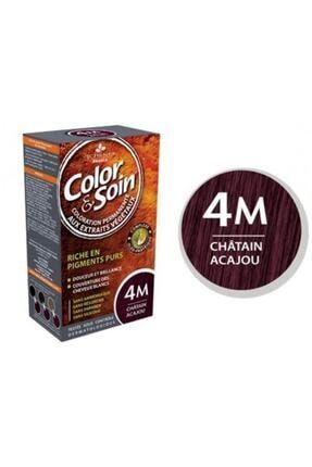Organik Saç Boyası Color&soin 4m Chatain Acajou Maun Kestanesi cs7