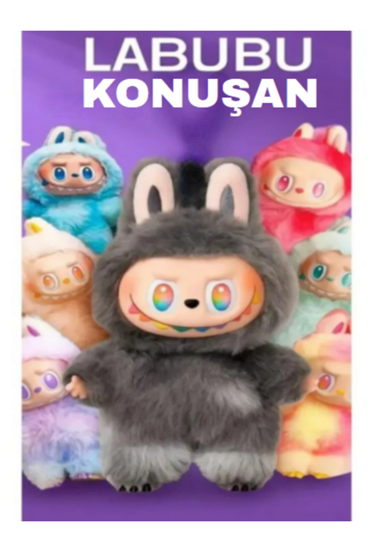NURDAY LABUBU KONUŞAN LABUBU & LABUBU PELUŞ OYUNCAK(SÜPRİZ HEDİYELİ)