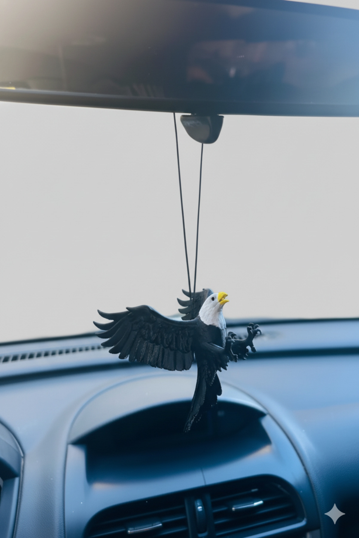 FSK STUDIO Kartal Figürlü Araba Ayna Süsü - Hediyelik Oto Aksesuar