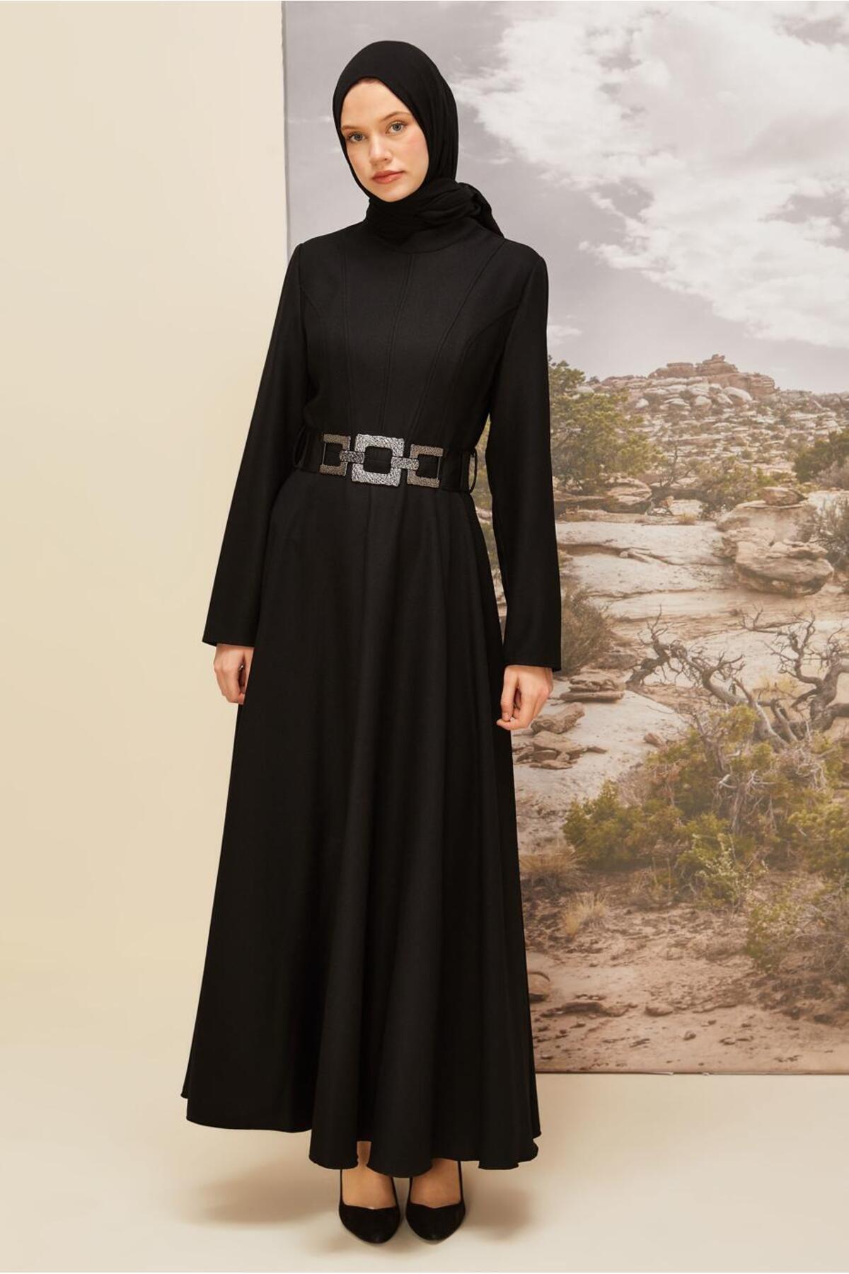 آلوینا لباس مجلسی با جزئیات کمربندی ۴۵۹۷۰