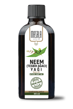 Masala Tesbih Ağacı Yağı 100 ml. (Neem Oil) Soğuk Pres