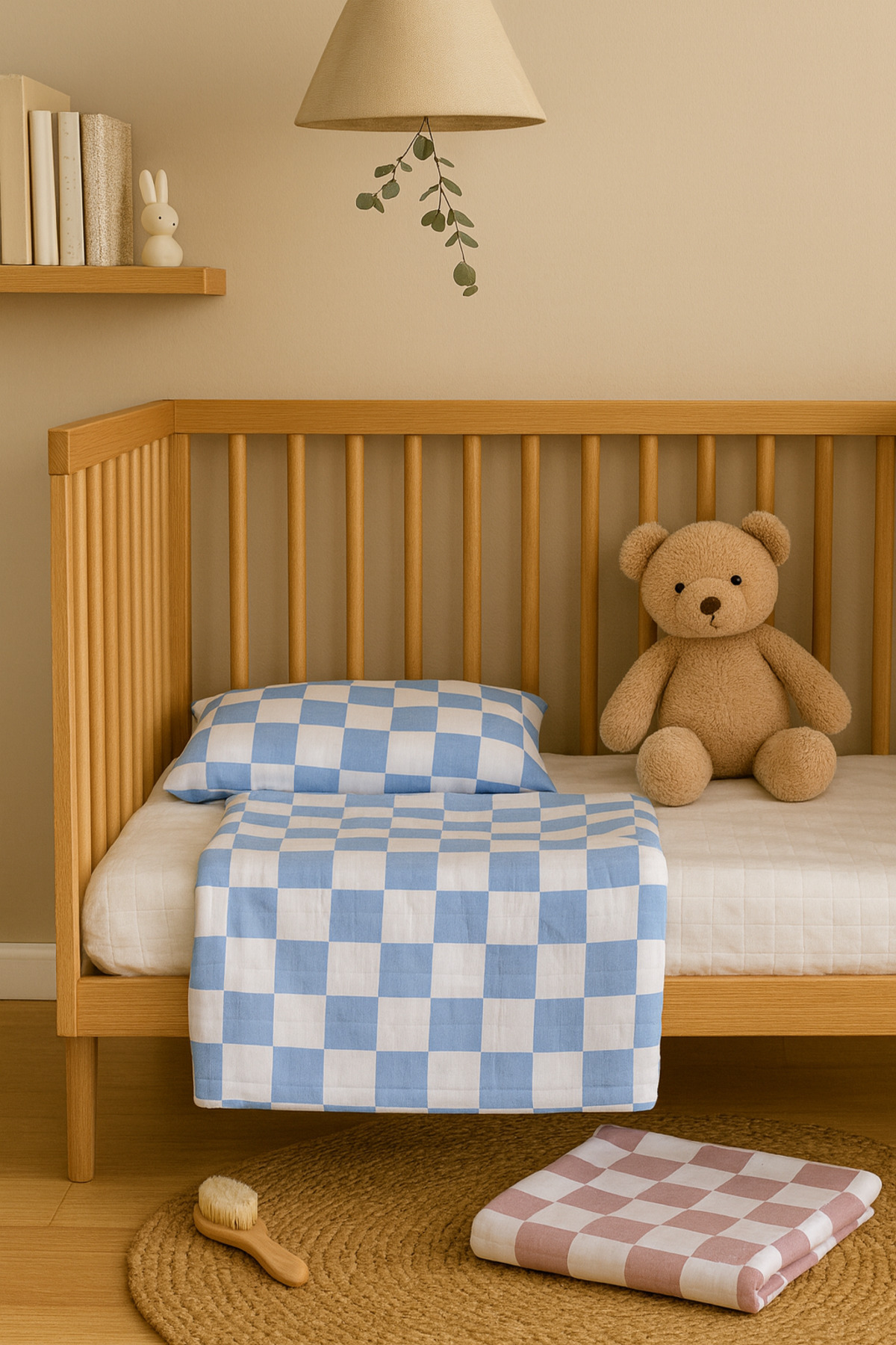 MUSSHE Çok Amaçlı Müslin Örtü & Battaniye 3'lü Set %100 Organik Pamuk Emzirme Kundak Puset Örtüsü 90x80 Cm fotoğrafı 7 (önizleme)