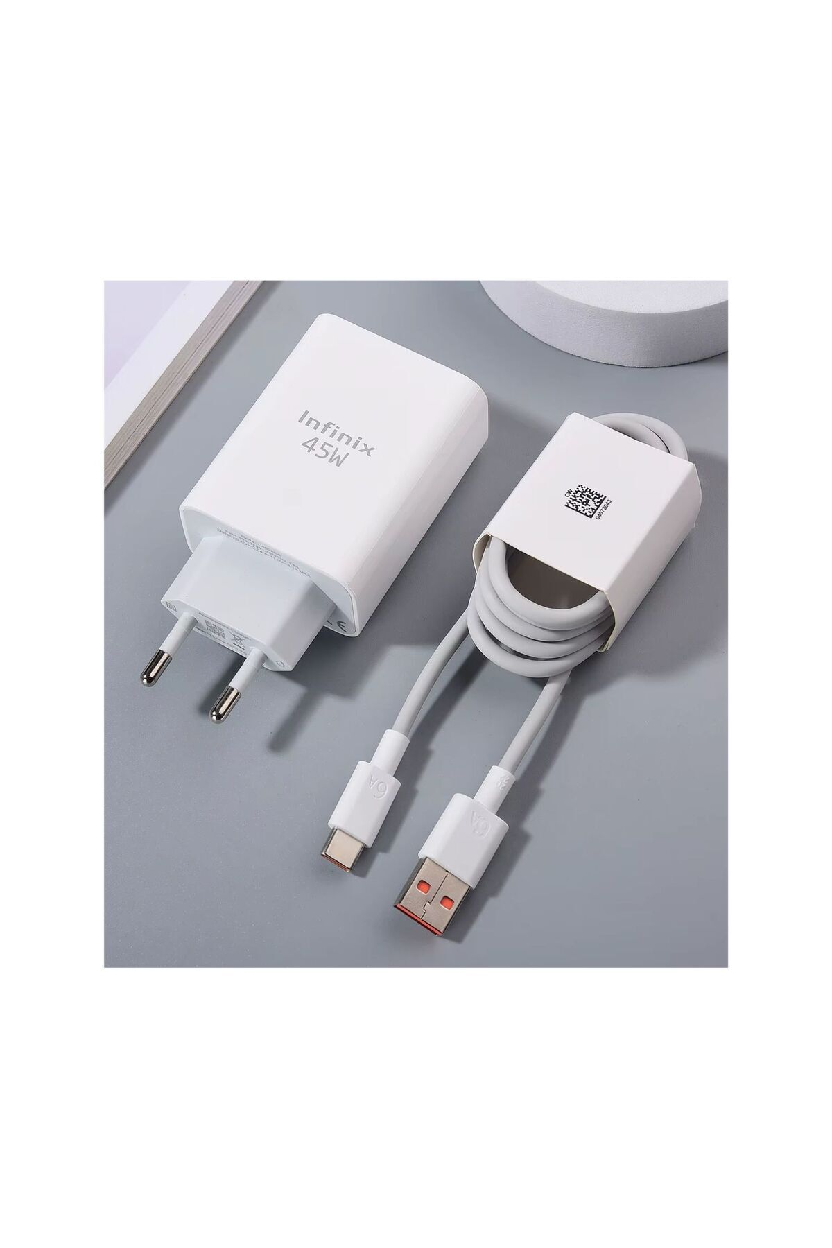 INFINIX 45W Hızlı Şarj Aleti Adaptörü Kablo Seti