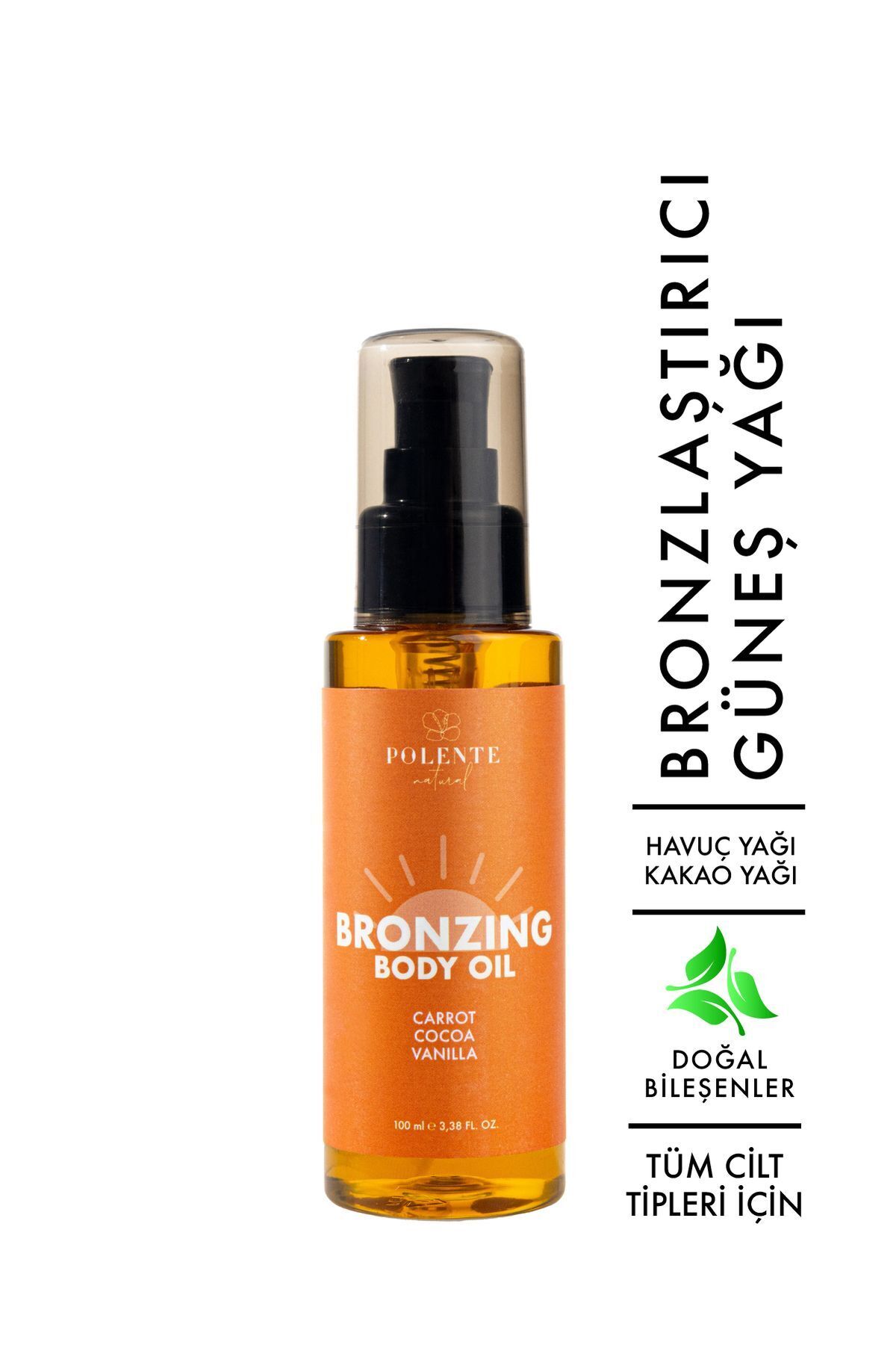 Polente Natural Bronzing Body Oil- Bronzlaştırıcı Vücut Yağı (100 ml) — Bronzlaştırıcı 0il