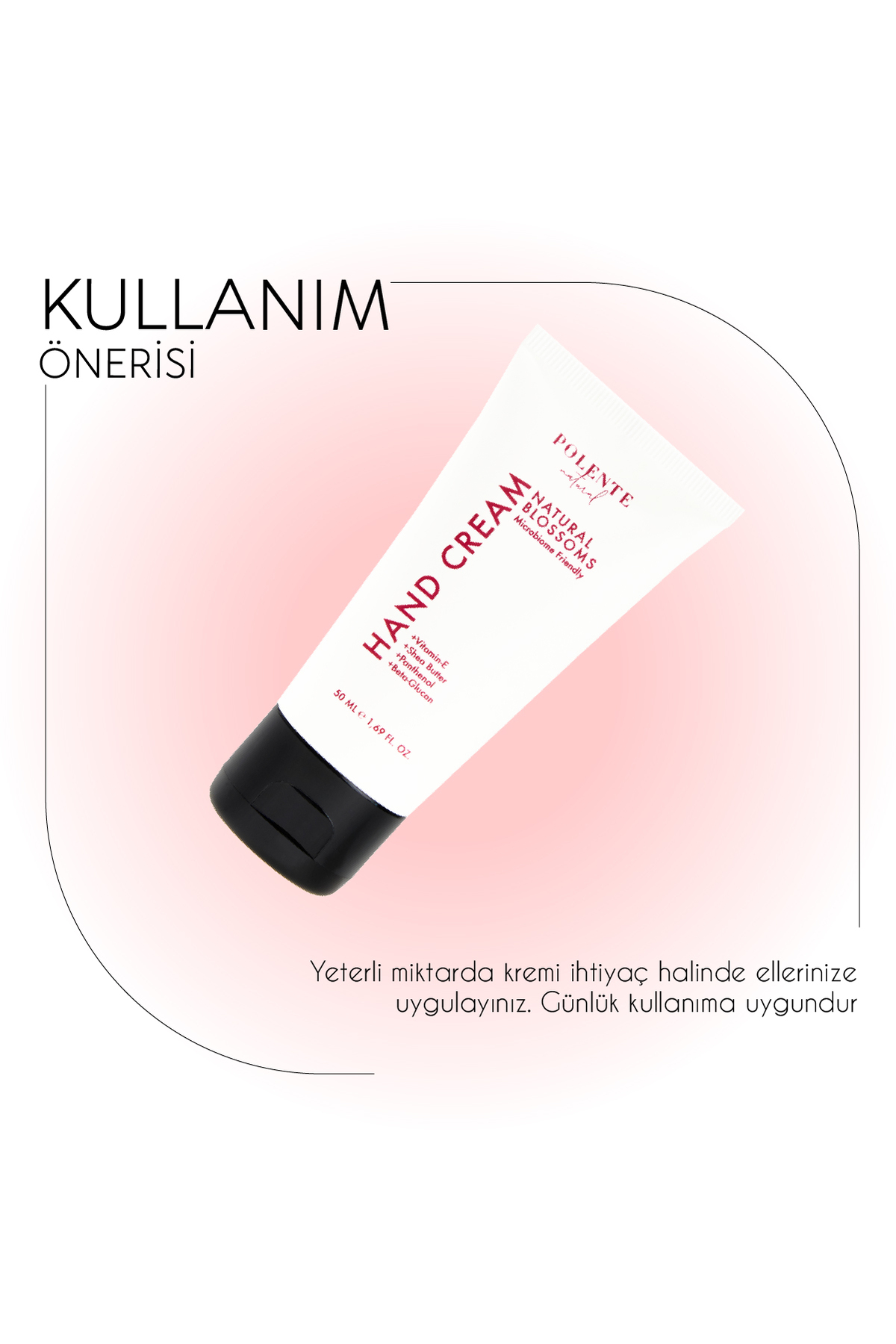 Nemlendirici El Kremi - Prebiyotik Destekli (50 ML) — Doğal El Kremi — تصویر 5 از 5