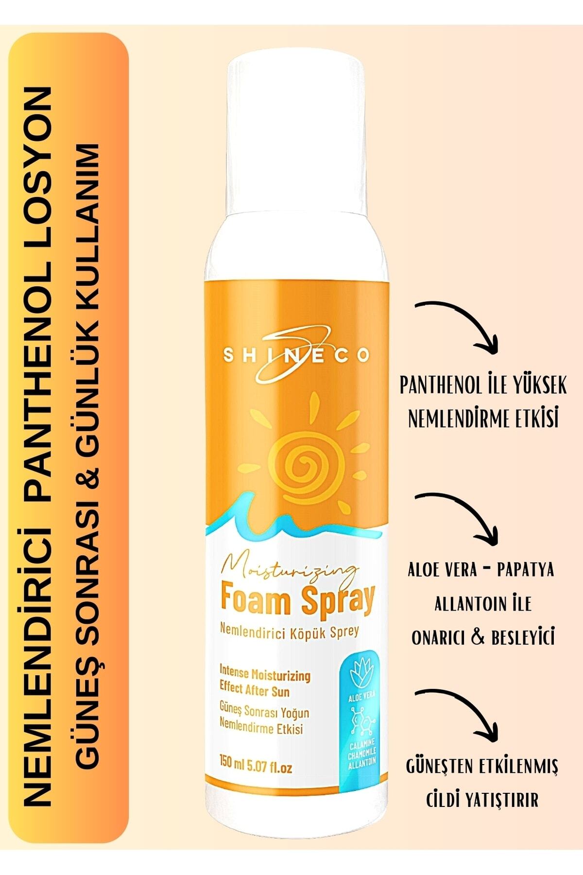 50+ spf Koruyucu Leke Karşıtı Güneş Kremi 90ml, Güneş Sonrası Yoğun Nemlendirme Köpük Sprey 150ml — - KORUYUCU - NEMLENDİRİCİ — تصویر 6 از 6