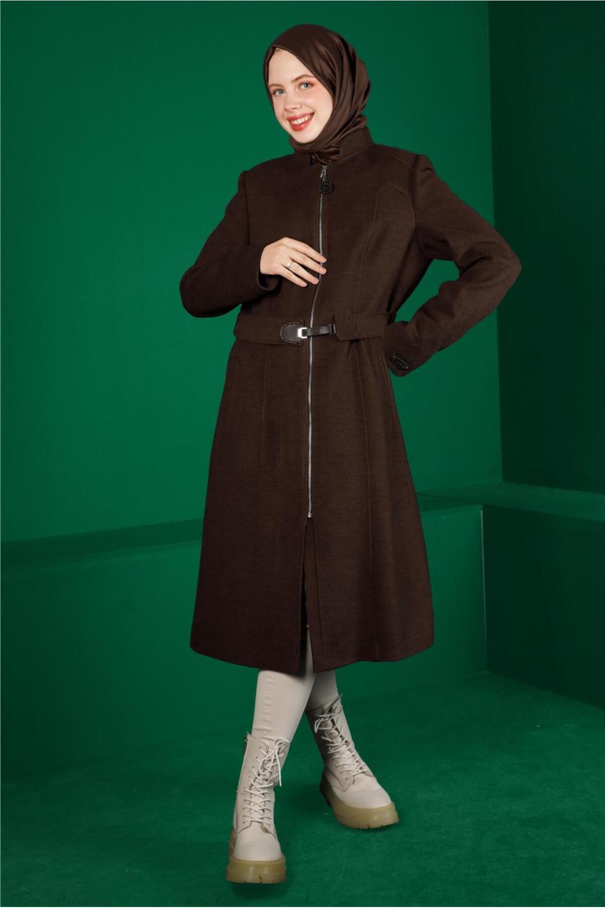 آلوینا کت زیپدار کمربنددار ۹۰۲۵۰ آلوینا کت زیپدار کمربنددار ۹۰۲۵۰