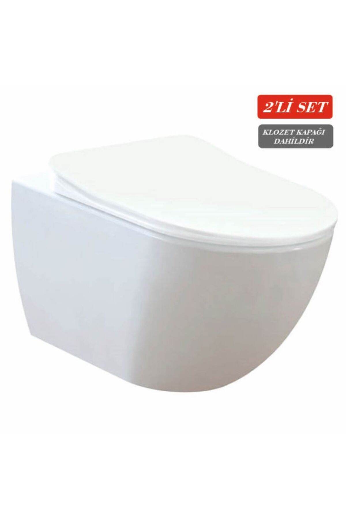 Creavit Free Asma Klozet (FE320.00) + Duck TP Yavaş Kapanan Kapak 2'li Set