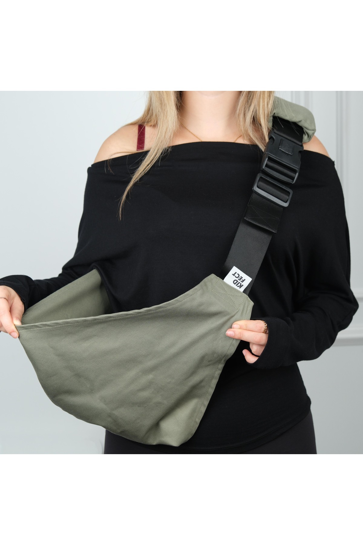 Kidfect Anne Bebek (Çocuk) 9-48 Ay 20 KG Kapasiteli Yan Taşıma - Sling