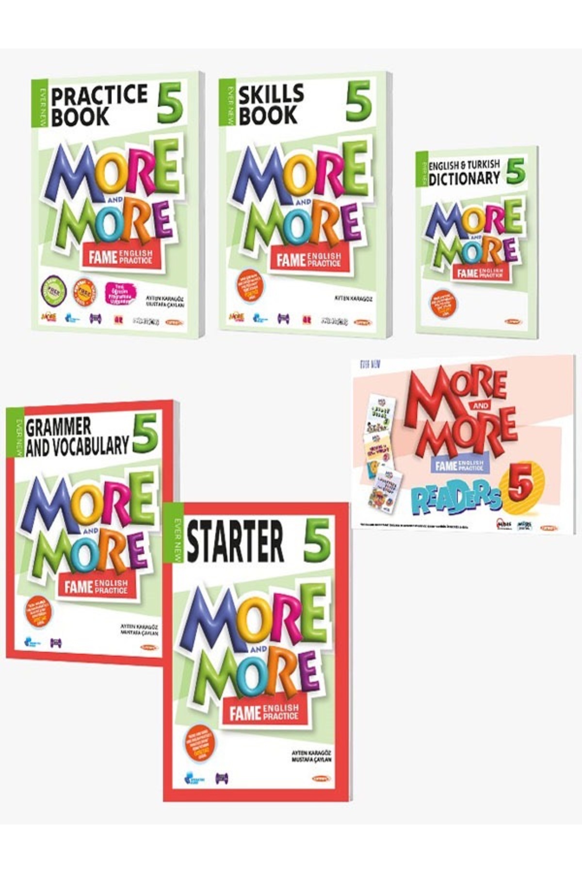 More & More 5 MORE&MORE PRACTICE BOOK & DICTIONARY & SKILLS BOOK ...