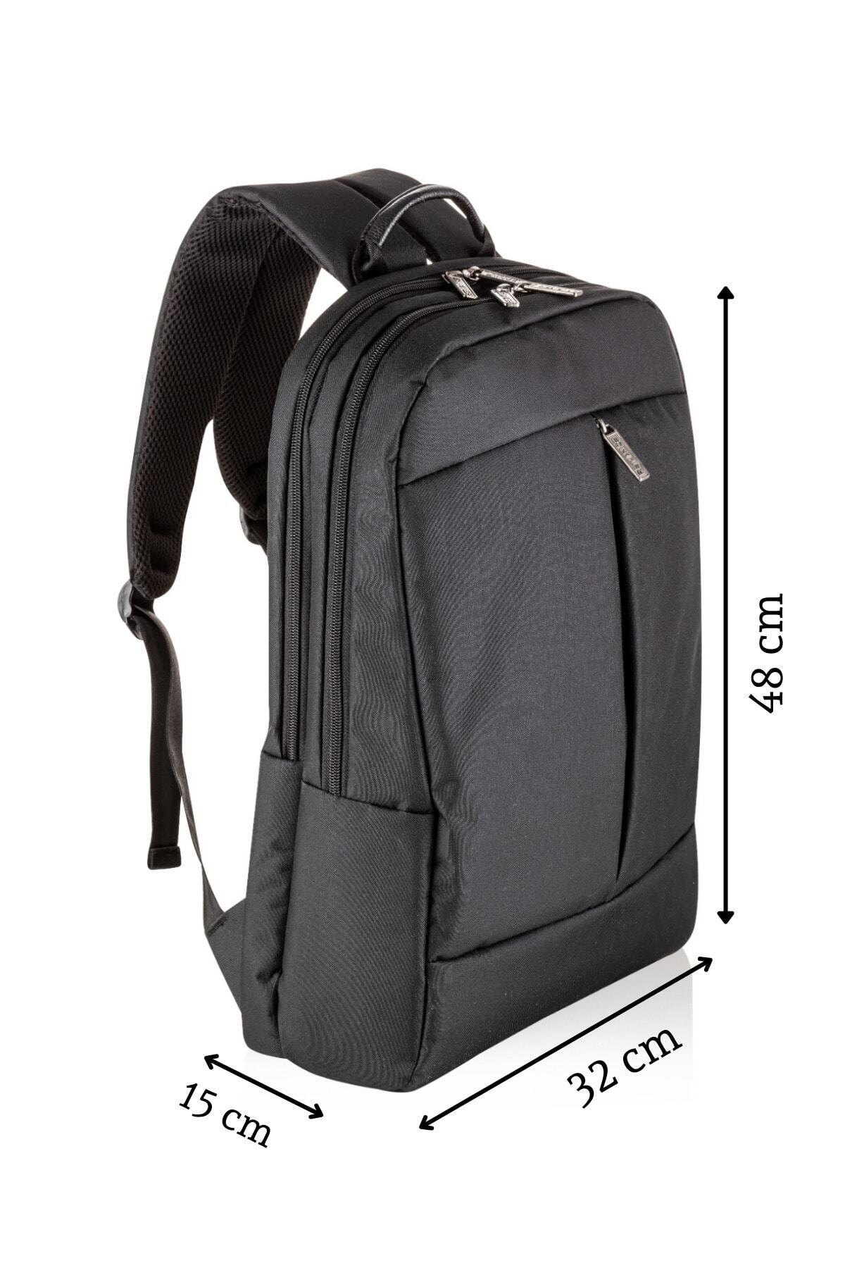 RELIANCE  15,6"-17,6" Siyah Notebook Laptop Bilgisayar Sırt Çantası-Su Geçirmez - Görsel 3