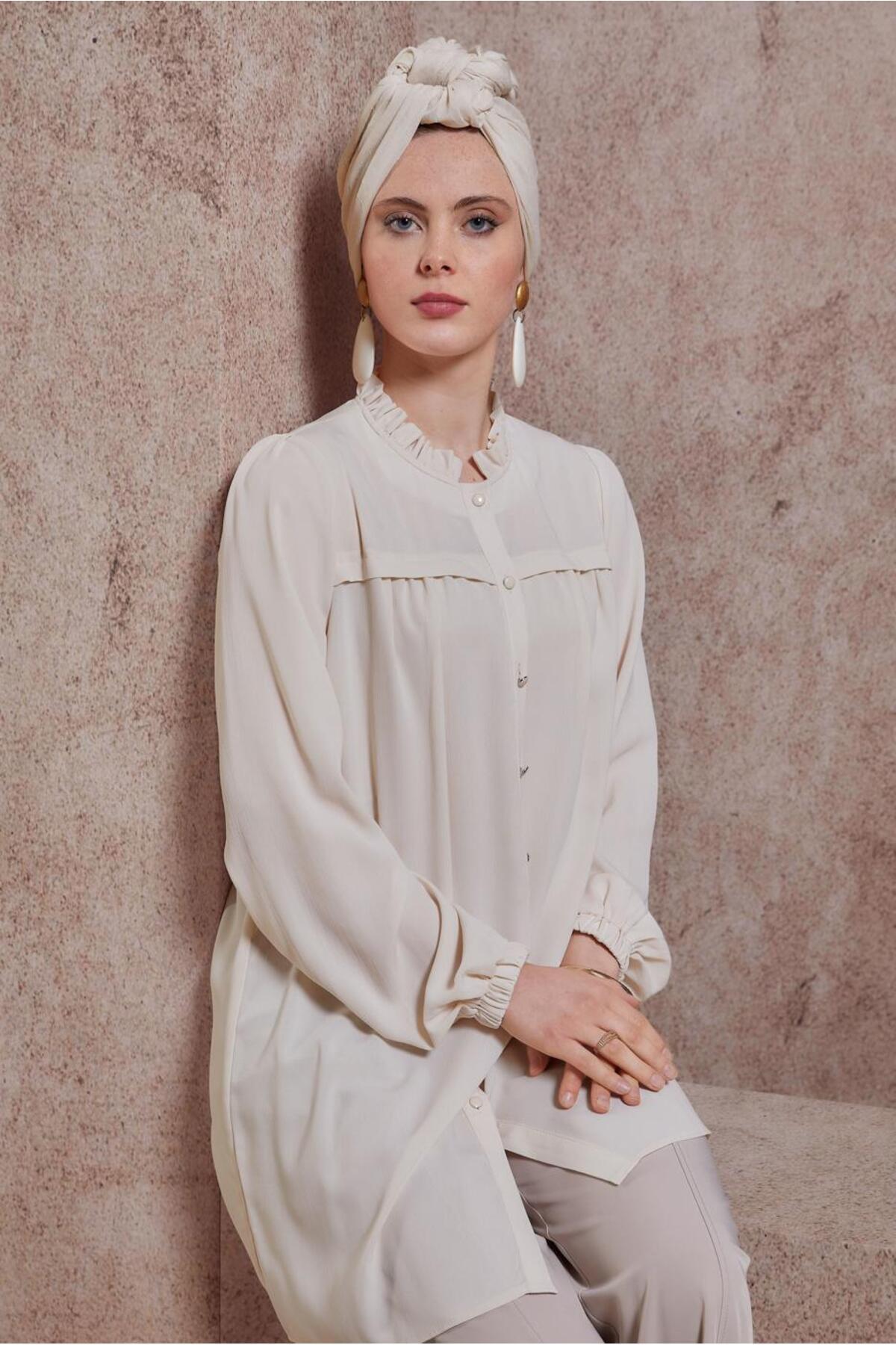 آلوینا تونیک یقه چیندار ۴۴۴۸۸ آلوینا تونیک یقه چیندار ۴۴۴۸۸