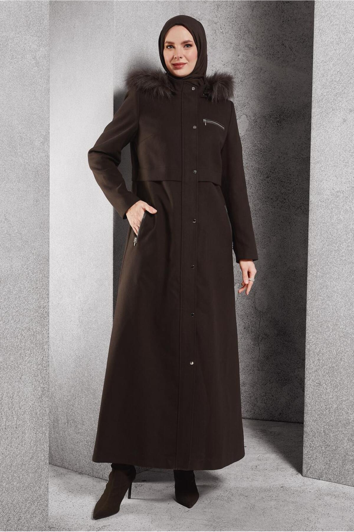 آلوینا کت کلاه‌دار مدل ۹۰۵۴۴