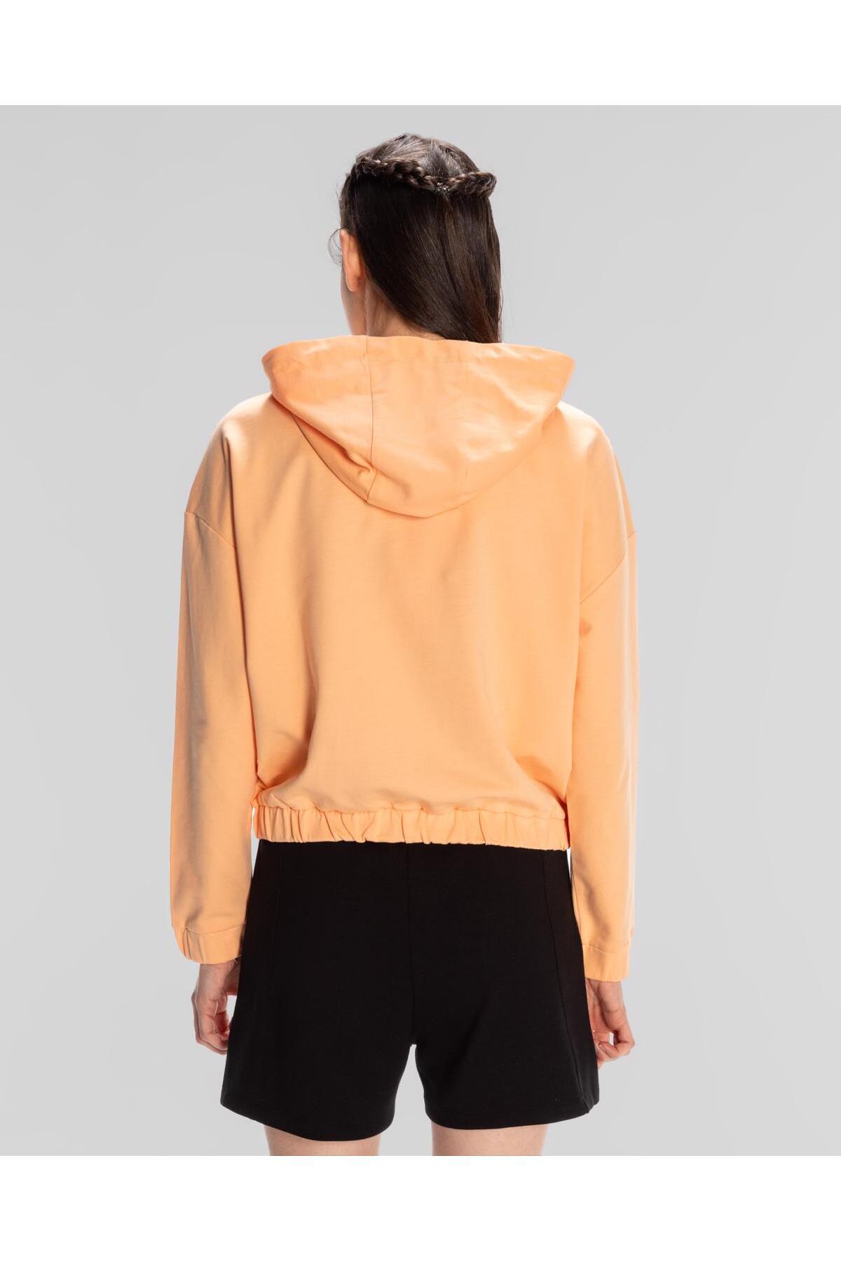 Kappa Sport Viola Hoodie Kadın Turkuaz Regular Fit Hoodie görsel 5