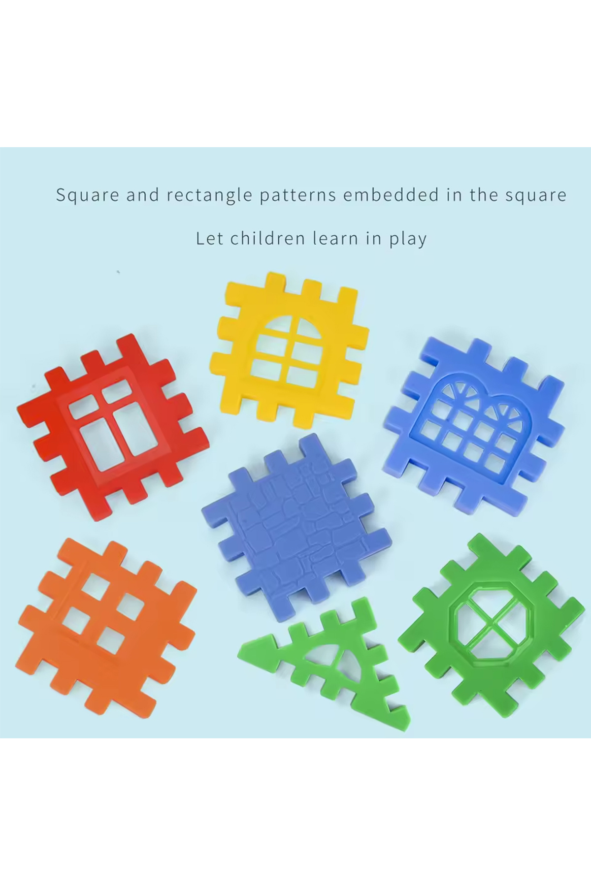 ۷۲ تکه خانه سازی کودکان، بلوک‌های ساختمانی، اسباب‌بازی‌های مونتاژ، پازل، بلوک‌های با قطعات بزرگ، وال