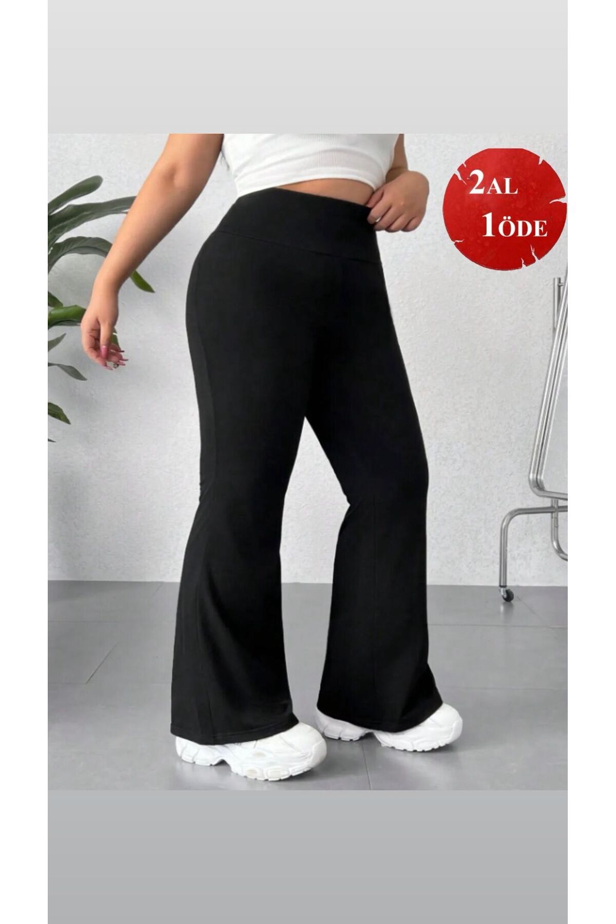 Lesa Wear büyük beden yüksek bel toparlayıcı ve sıkılaştırıcı ispanyol paça tayt, büyük beden spor tayt