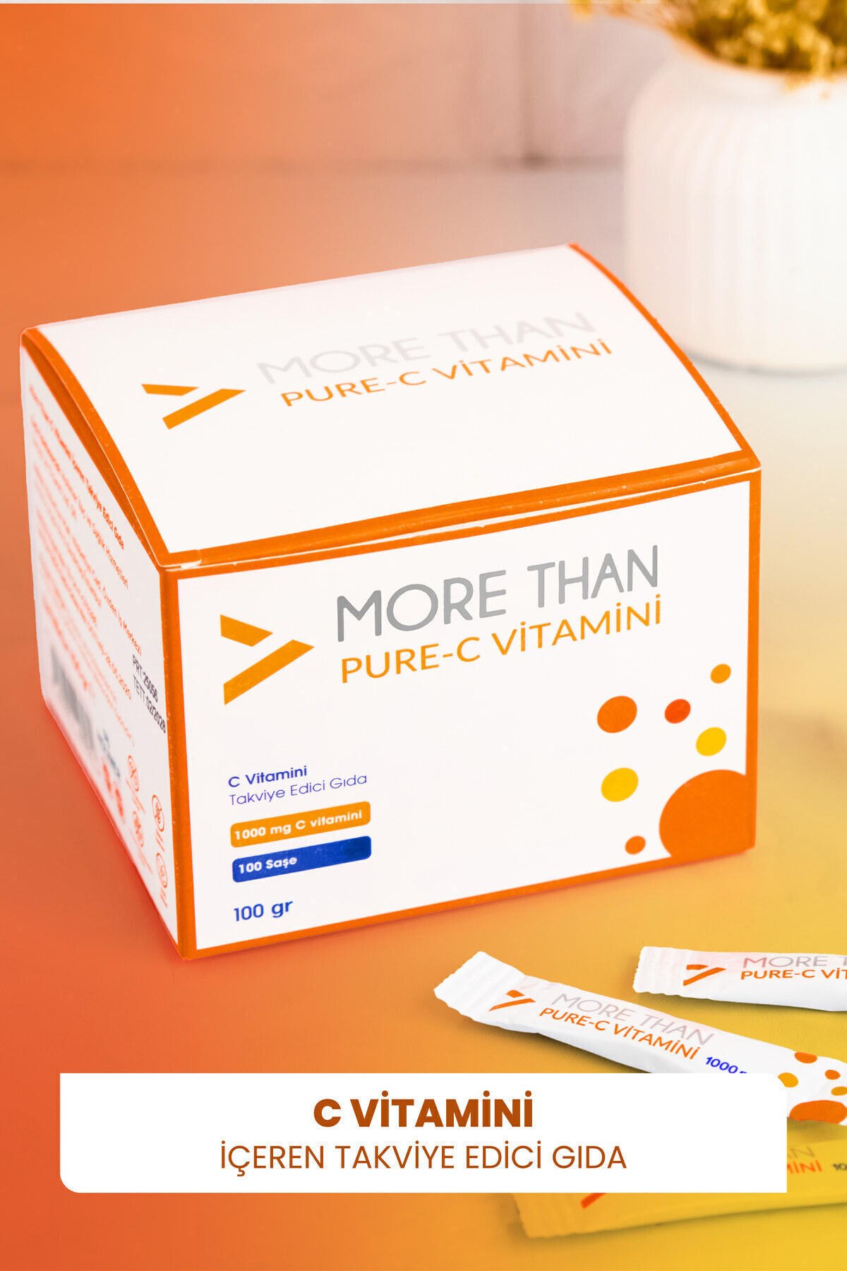 MORE THAN Pure C Vitamini 100 Saşe (ASCORBİC ACİD)