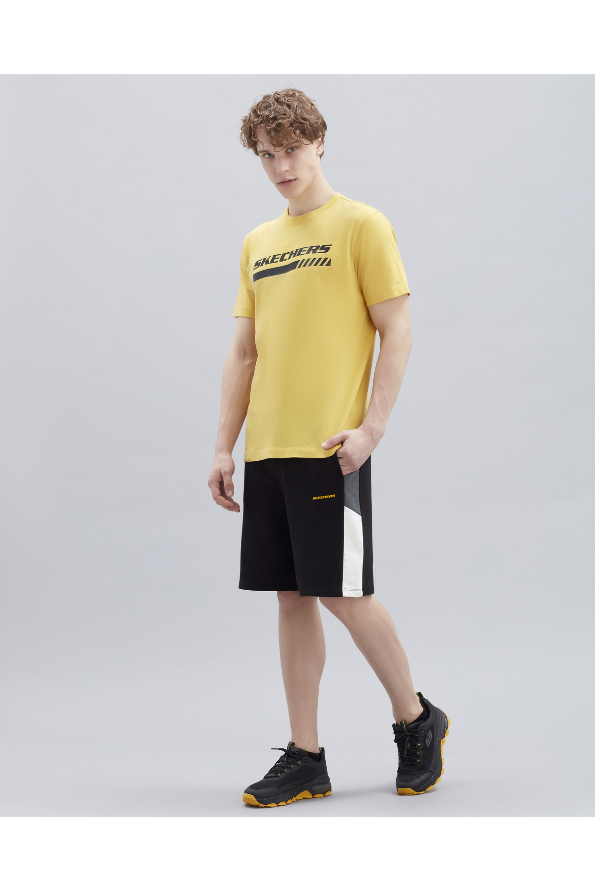 اسکچرز شلوارک مردانه مشکی M مدل Terry Fleece سایز 7 اینچ S221043-001