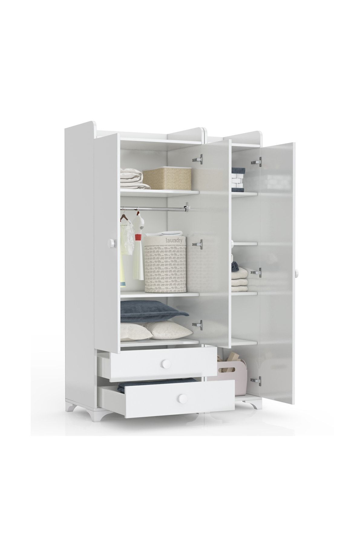 Patiko Furniture Bdlp 049 3 Kapılı Dolap fotoğrafı 3 (önizleme)