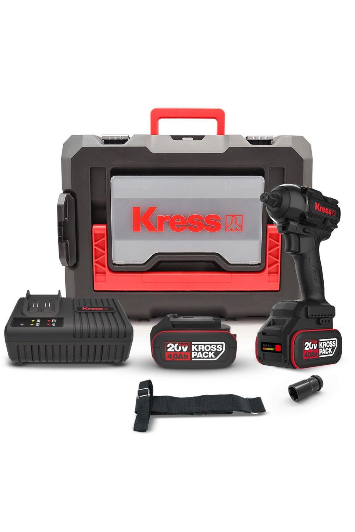 Genel Markalar KH275 20Volt/4.0Ah Li-ion Çift Akülü 500Nm Kömürsüz Profesyonel Şarjlı Somun Sıkma
