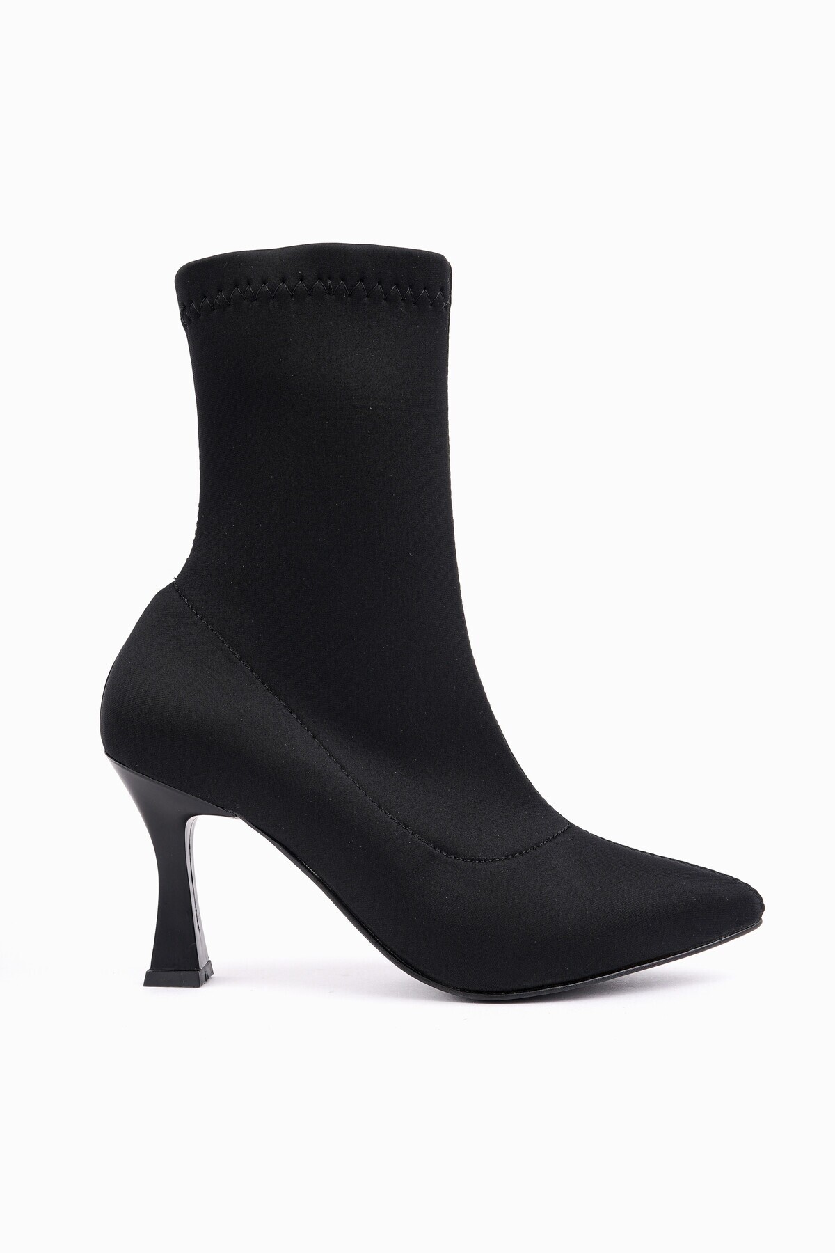 GLASYA Sivri Burun İnce Topuklu Kadın Streç Bot