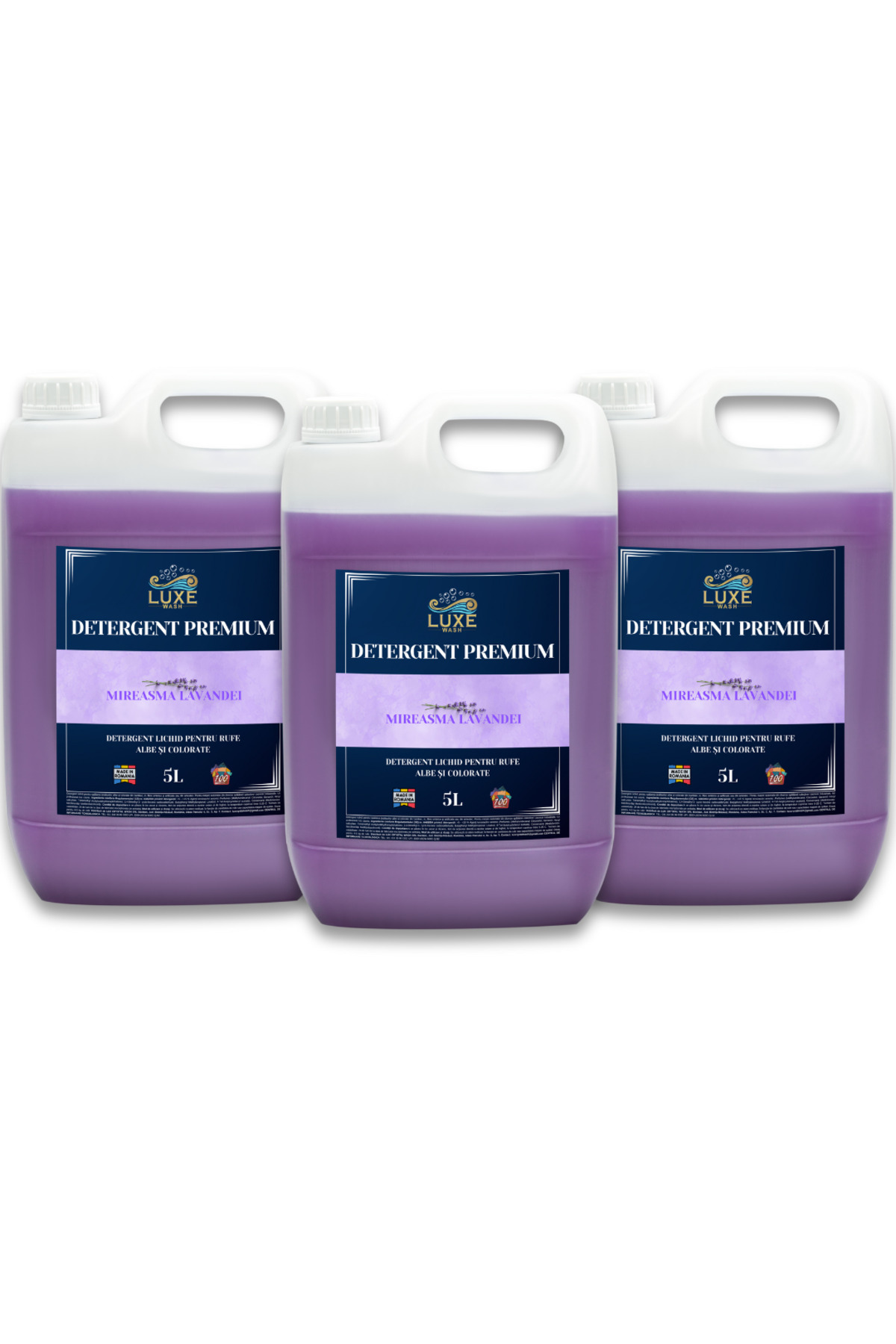 Luxe Wash Υγρό απορρυπαντικό με άρωμα λεβάντας 15 λίτρα – 3x πακέτο χαλάρωσης...