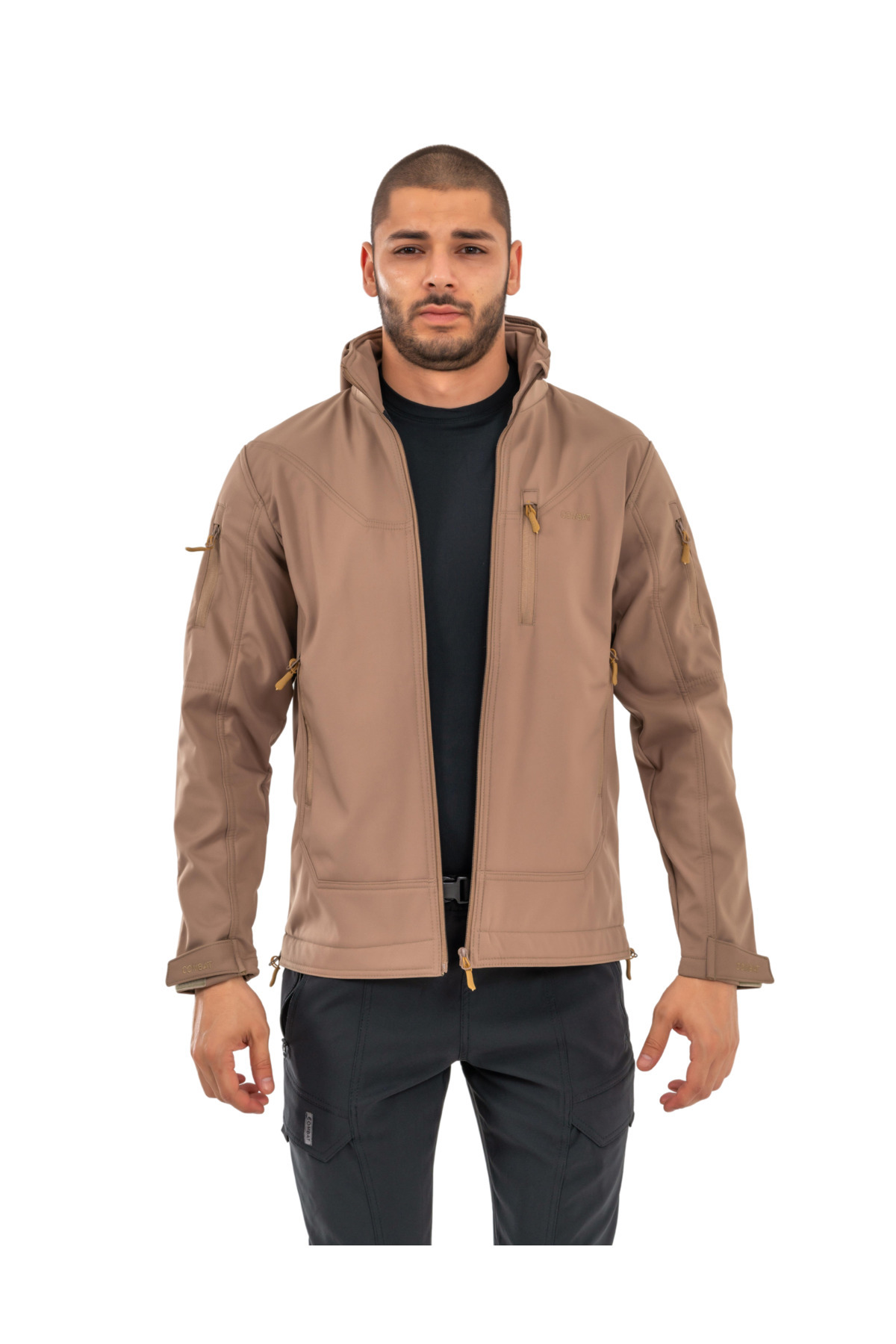 کامبت کاپشن سافت شل مخصوص فضای باز - بژ