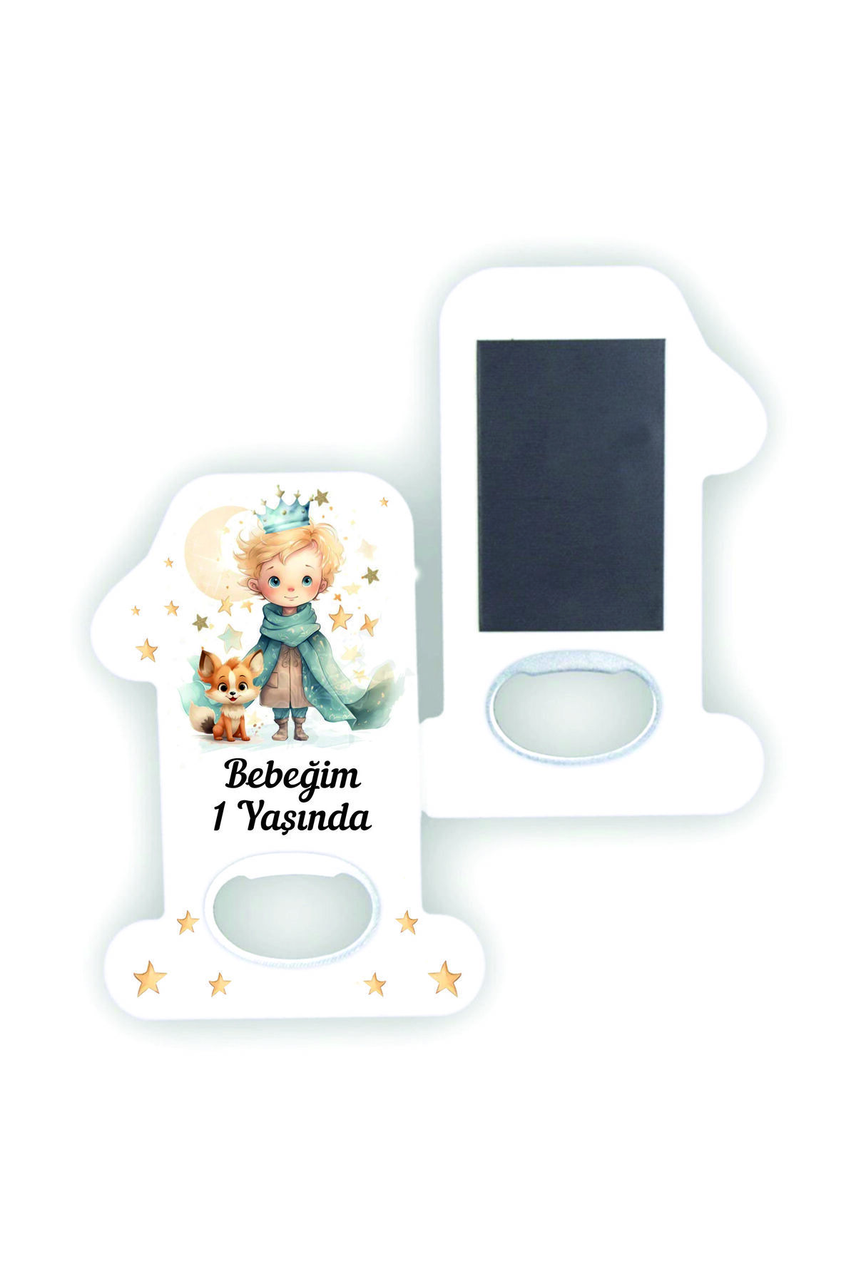 10 pcs (with card and gelatin) little prince concept birthday 1 year old baby will open a gift magnet
